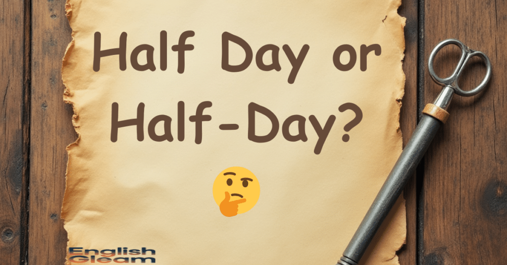 Half Day or Half-Day? Compound Words