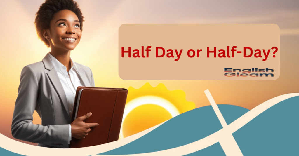 Half Day or Half-Day? Compound Words