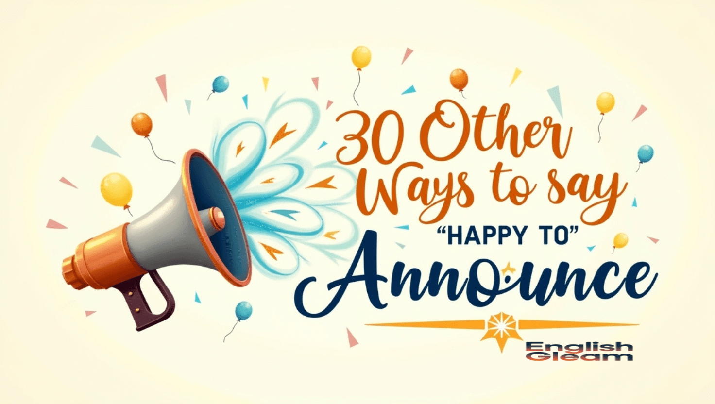30 Other Ways to Say “Happy to Announce” (With Examples)