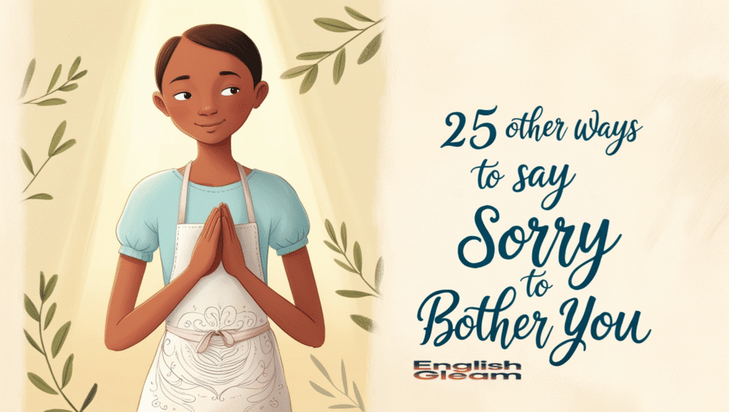 25 Other Ways to Say Sorry to Bother You