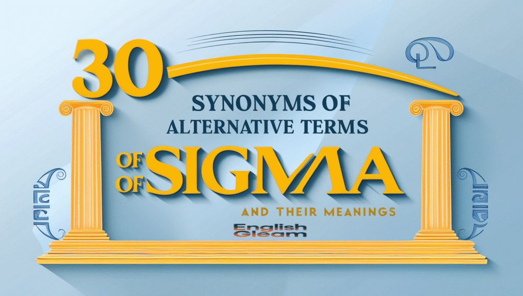 30 Synonyms of Sigma Alternative Terms and Their Meanings