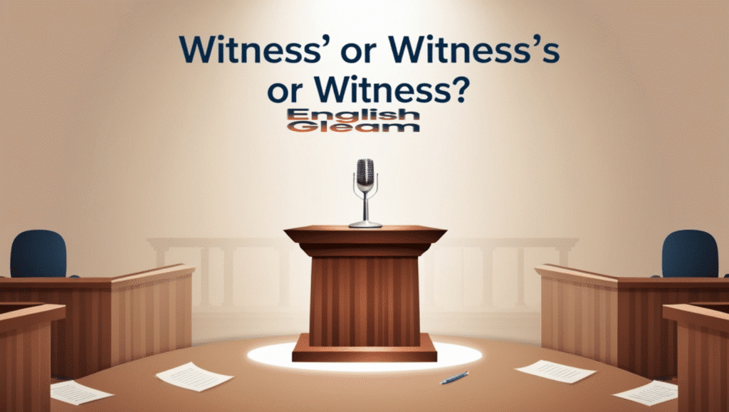 Witness' or Witness's or Witness?
