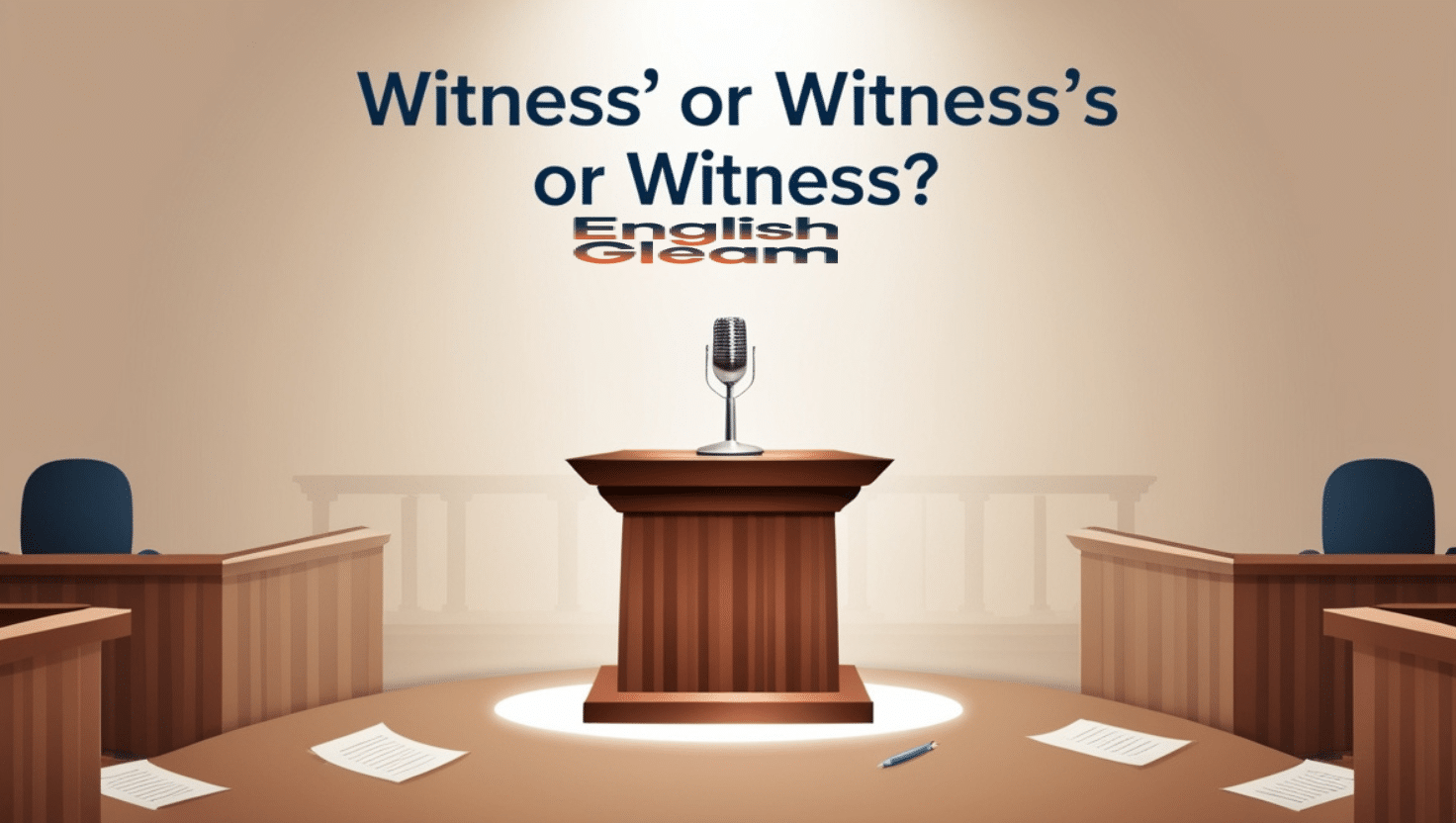 Witness' or Witness's or Witness?